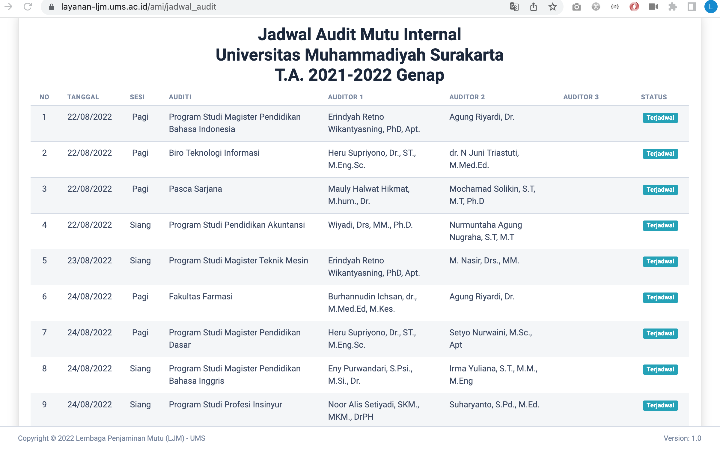 You are currently viewing Pemberitahuan Jadwal AMI 2021-2022 Genap