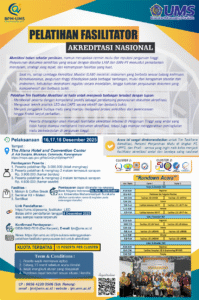 Read more about the article Pelatihan Fasilitator Akreditasi Nasional