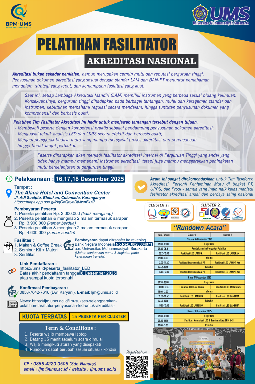 You are currently viewing Pelatihan Fasilitator Akreditasi Nasional