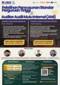 Read more about the article Undangan Pelatihan Penyusunan Standar PT & Auditor AMI #Batch ke-9